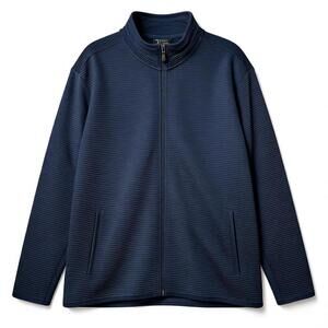 Skechers  Hoodless Hoodie Men's Fleece Jacket 2XL Navy Blue Full Zip